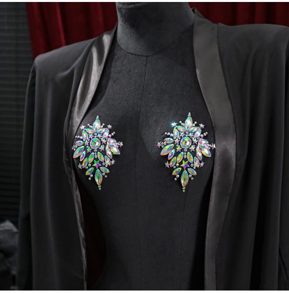 Feeetmoi - Sexy Girl Style Glimmering Diamond Nipple Stickers